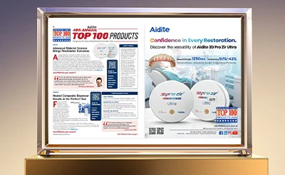 Aidite 3DPro Zir Ultra Recognized Among Dentistry Today’s Top 100 Products
